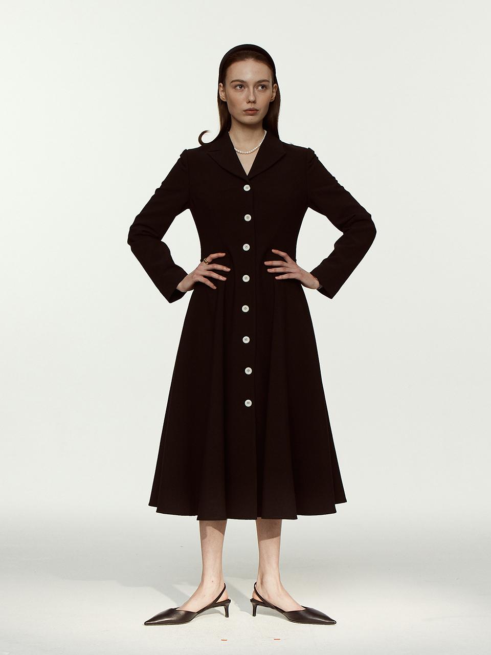 MUARMUS Elizabeth Botton Dress [Black]