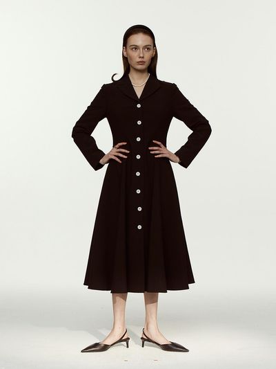MUARMUS Elizabeth Botton Dress [Black]