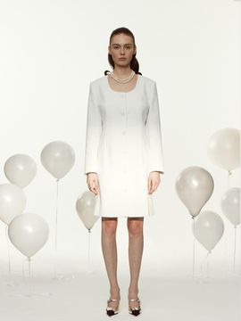 MUARMUS Grace Tweed Dress [White]