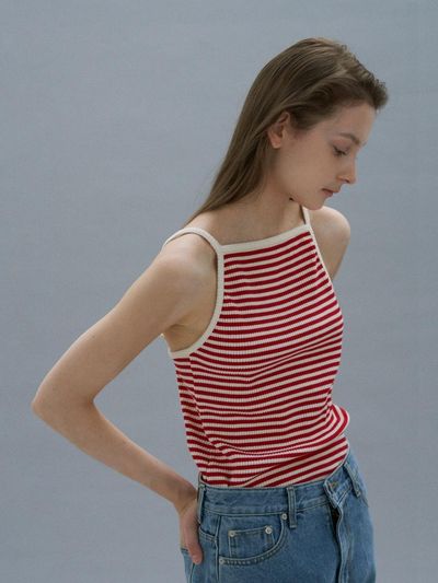 MUARMUS Katie Sleeveless T shirt [Red]