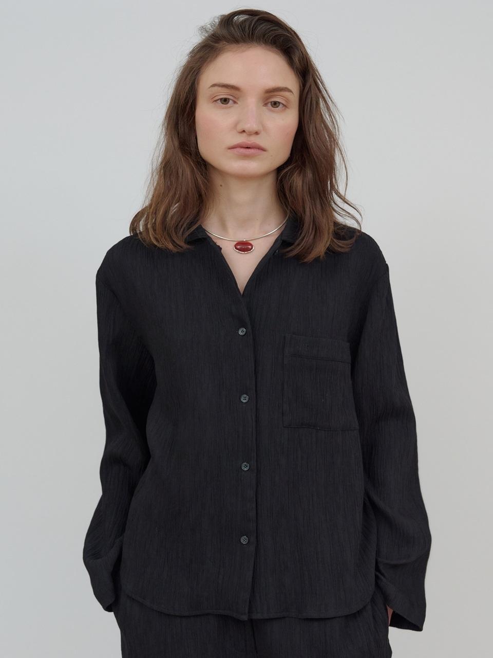 MUARMUS Sage Crease Shirt [Black]