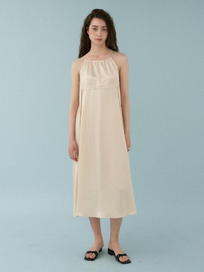 MUARMUS Satin Dress [Begie]