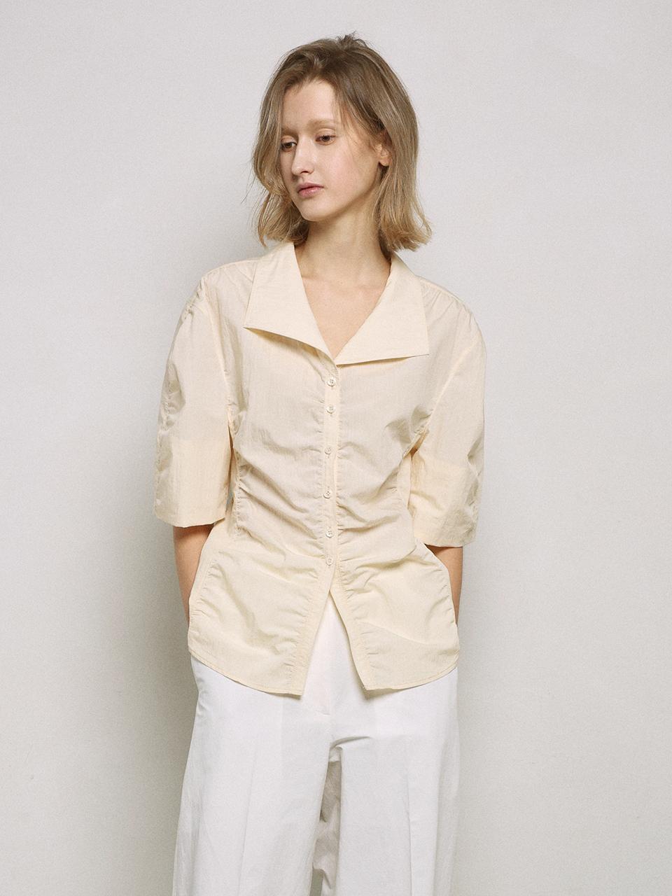mu:arvo Parcling Volume Blouse [Buttery Yellow]