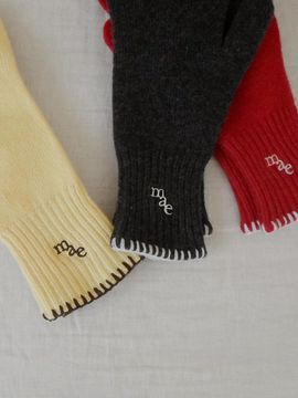 mucu and ebony Knitty Wool Gloves [4 colors]