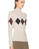 Mugler Mugler Argyle Knit Turtleneck Sweater - 2