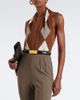 Mugler Mugler Argyle virgin wool bodysuit - 2