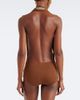 Mugler Mugler Argyle virgin wool bodysuit - 6