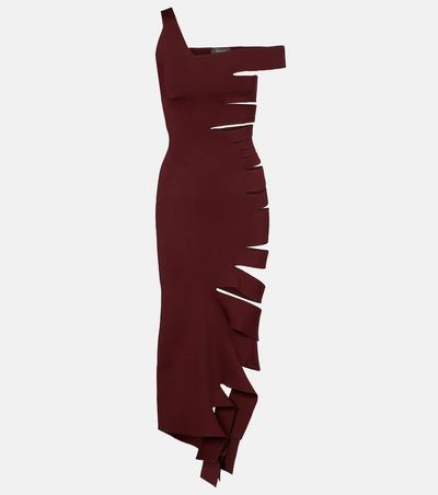 Mugler Mugler Asymmetric cut-out midi dress