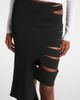 Mugler Mugler Asymmetric cutout midi skirt - 4