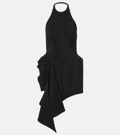 Mugler Mugler Asymmetric draped minidress