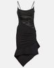 Mugler Mugler Asymmetric gathered minidress - 1
