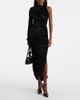 Mugler Mugler Asymmetric velvet jersey maxi dress - 2