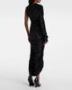 Mugler Mugler Asymmetric velvet jersey maxi dress - 3