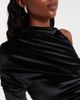 Mugler Mugler Asymmetric velvet jersey maxi dress - 4