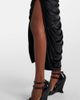 Mugler Mugler Asymmetric velvet jersey maxi dress - 5