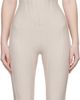 Mugler Mugler Beige Boned Stretch Catsuit - 1