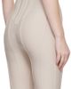 Mugler Mugler Beige Boned Stretch Catsuit - 3