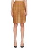 Mugler Mugler Beige Sheer Organza Midi Skirt - 1