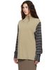 Mugler Mugler Beige 'Shirt Sleeves' Turtleneck - 4