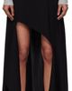 Mugler Mugler Black Asymmetrical Cascading Maxi Skirt - 1