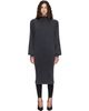 Mugler Mugler Black Bat Sleeves T-shirt Midi Dress - 1