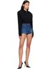 Mugler Mugler Black Batsleeves Polo Bodysuit - 5