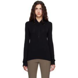 Mugler Mugler Black Column Jersey Jacket