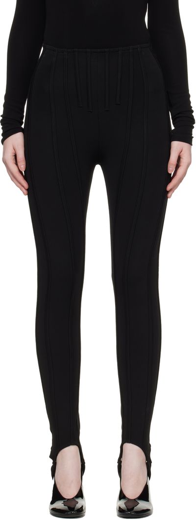 Mugler Mugler Black Jersey Milano Leggings