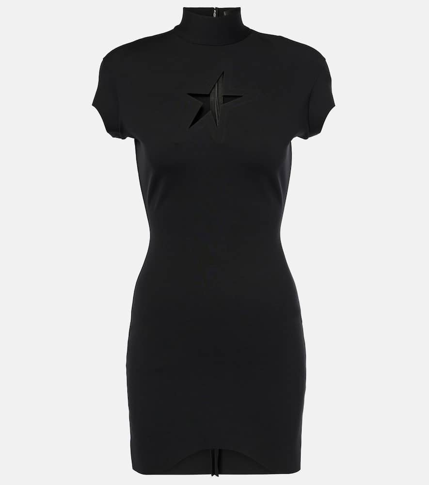 Mugler - Black Star cutout minidress