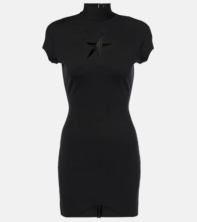 mugler black cut out dress Mugler Short Sleeve Cut Out Star Dress