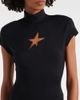 Mugler Mugler Black Star cutout minidress - 4