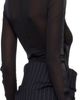 Mugler Mugler Black Tuxedo Bodysuit - 3