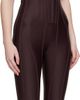 Mugler Mugler Burgundy Boned Stretch Catsuit - 2