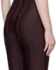 Mugler Mugler Burgundy Boned Stretch Catsuit - 3