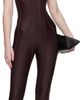 Mugler Mugler Burgundy Boned Stretch Catsuit - 4