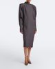 Mugler Mugler Checked draped midi dress - 2