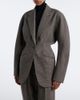 Mugler Mugler Checked oversized wool jacket - 3