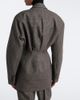 Mugler Mugler Checked oversized wool jacket - 6