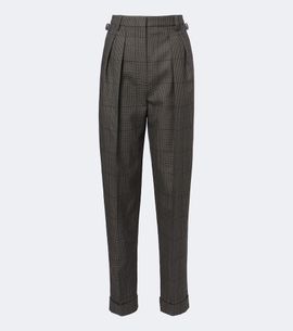 Mugler Mugler Checked wool straight pants