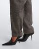 Mugler Mugler Checked wool straight pants - 4