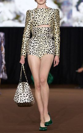 MUGLER MUGLER CheetahPrinted Corset Shorts