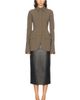 Mugler Mugler Cinched Wool Blend Jacket - 4