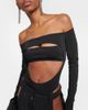 Mugler Mugler Circle off-shoulder cutout bodysuit - 5