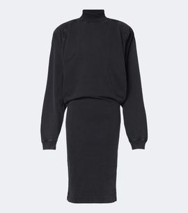 Mugler Mugler Cotton jersey sweatshirt dress