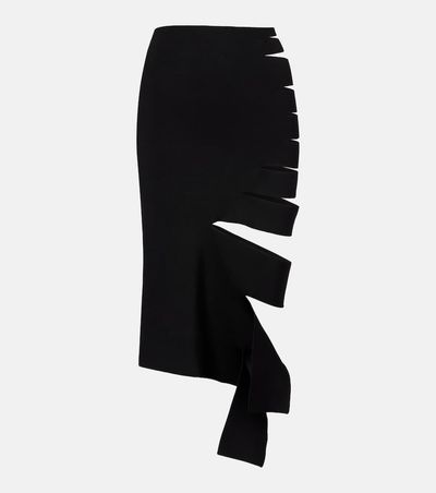 Mugler Mugler Cut-out midi skirt