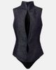 Mugler Mugler Cutout denim bodysuit - 1