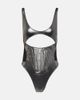Mugler Mugler Cutout metallic swimsuit - 1