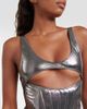 Mugler Mugler Cutout metallic swimsuit - 4