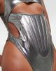 Mugler Mugler Cutout metallic swimsuit - 5