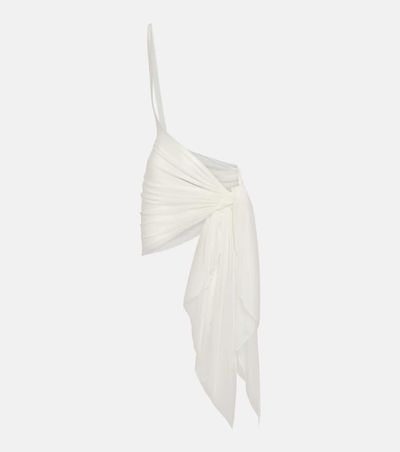 Mugler Mugler Draped jersey beach cover-up